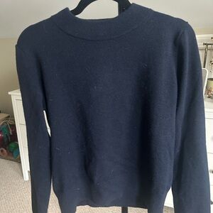 Classic Navy Mango Crewneck Women's Sweater